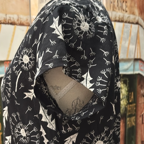 Gudrun Sjoden “Dandelion” Jersey Dress, Black/Print, Size Medium - Picture 5 of 15